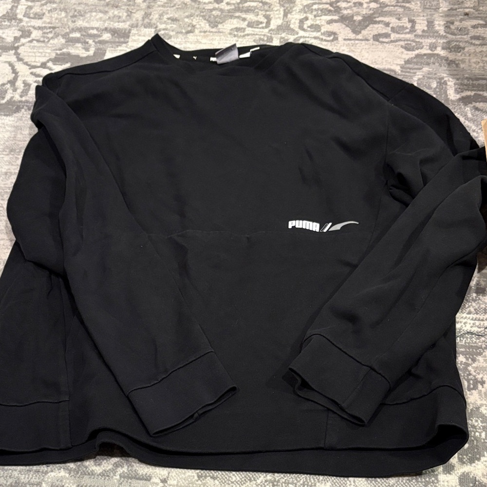 Puma Men's Black Crewneck Sweater